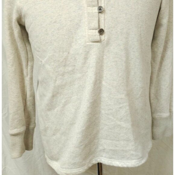 North River Outfitters Womens Grey Medium Fleece Button Sweatshirt Hoodie - Picture 3 of 11